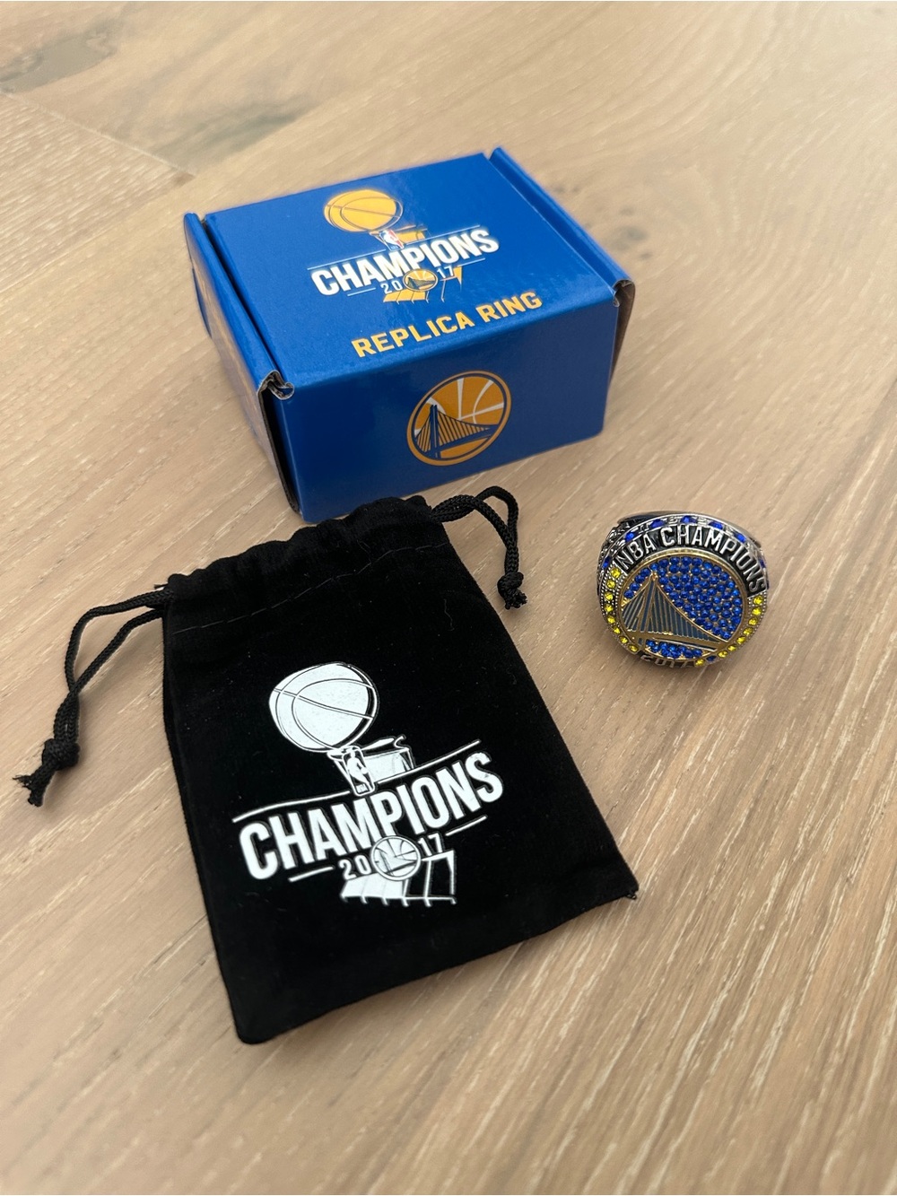 Golden State Warriors 2017 Championship Replica Ring